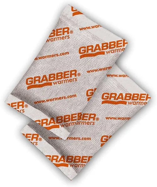 1 Pk of 2 Grabber Hand Warmers Up to 10 Hours Hot Hands Feet Boot Gloves Shoes