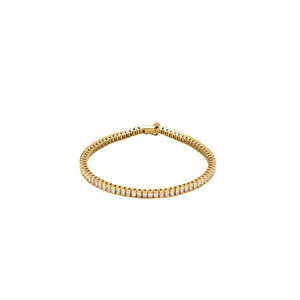 14K Yellow 4 CTW Diamond Line 7.25" Bracelet