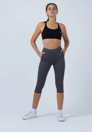 3/4 Tennis Leggings with pockets, grey