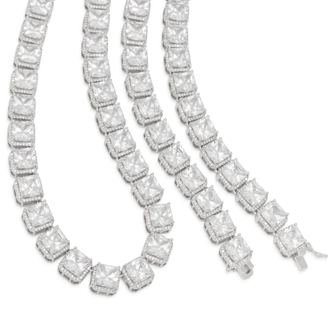 5mm Princess-Cut Tennis Chain