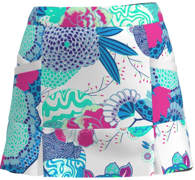 AB SPORT Women's Japanese Garden Print TENNIS SKIRT BSKT04-JPGW6W