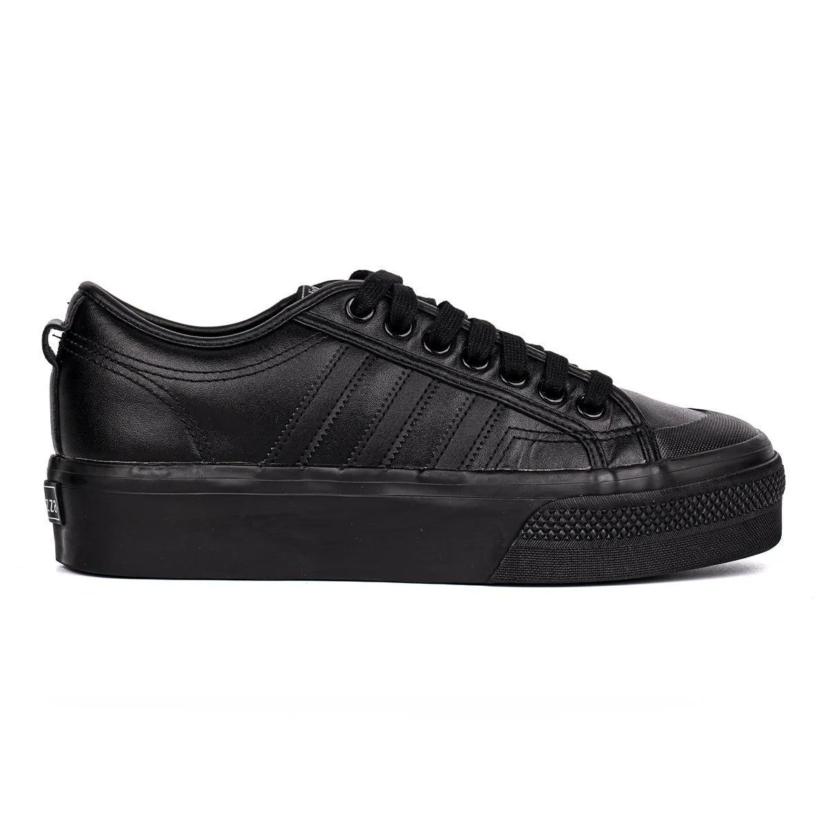 Adidas Nizza Platform Low-Top Sneakers Leather Black Colour For Men