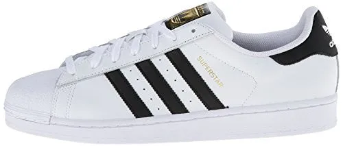 adidas Originals Men's Superstar Foundation Casual Sneaker, White/Core Black/White, 10 M US