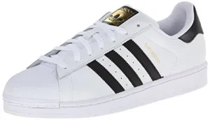 adidas Originals Men's Superstar Foundation Casual Sneaker, White/Core Black/White, 10 M US