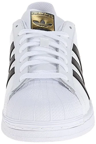 adidas Originals Men's Superstar Foundation Casual Sneaker, White/Core Black/White, 10 M US