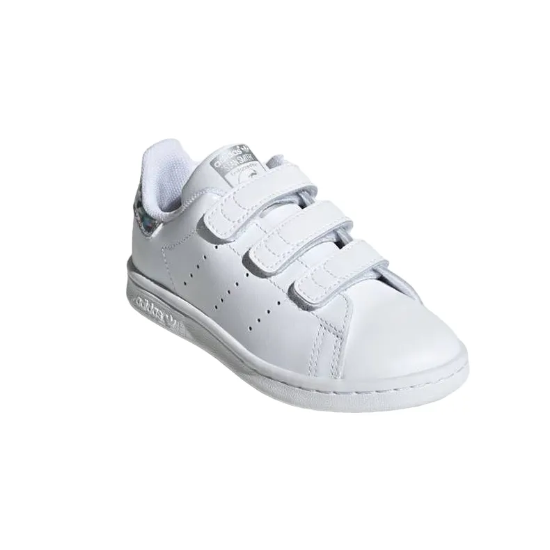 Adidas Originals scarpa sneakers da bambina Stan Smith CF I EE8485 bianco