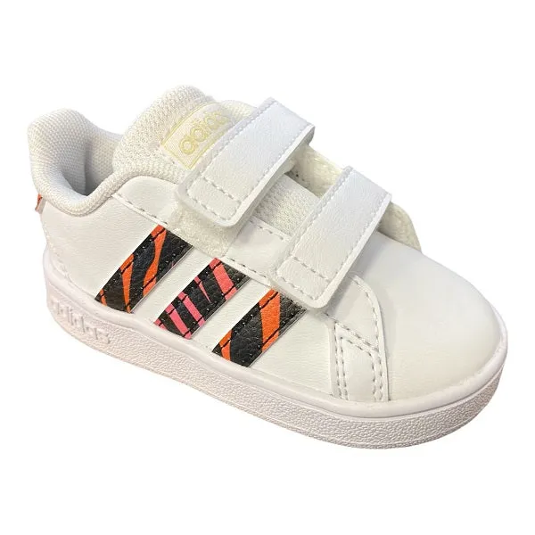 Adidas sneakers da bambino Grand Court CF I GZ1079 white-black