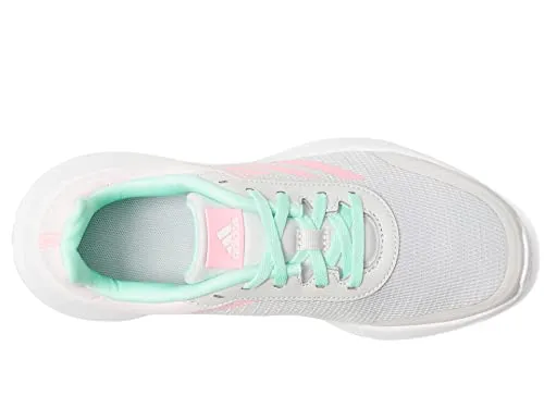 adidas Tensaur Running Shoe, Grey/Beam Pink/Bliss Lilac (Velcro), 6 US Unisex Big Kid