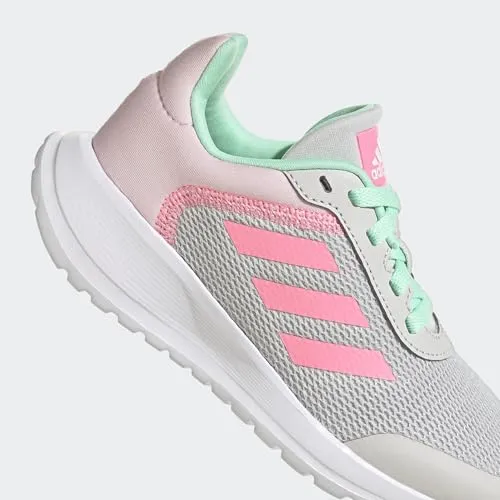 adidas Tensaur Running Shoe, Grey/Beam Pink/Bliss Lilac (Velcro), 6 US Unisex Big Kid