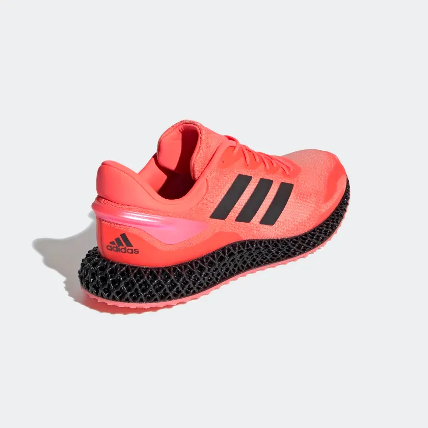 Adidas Unisex 4D Run 1.0 Shoes - Signal Pink / Core Black / Light Flash Orange