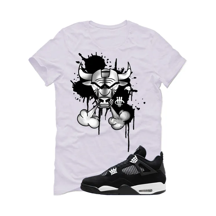 Air Jordan 4 White Thunder White T-Shirt (Iron Bull)| illcurrency