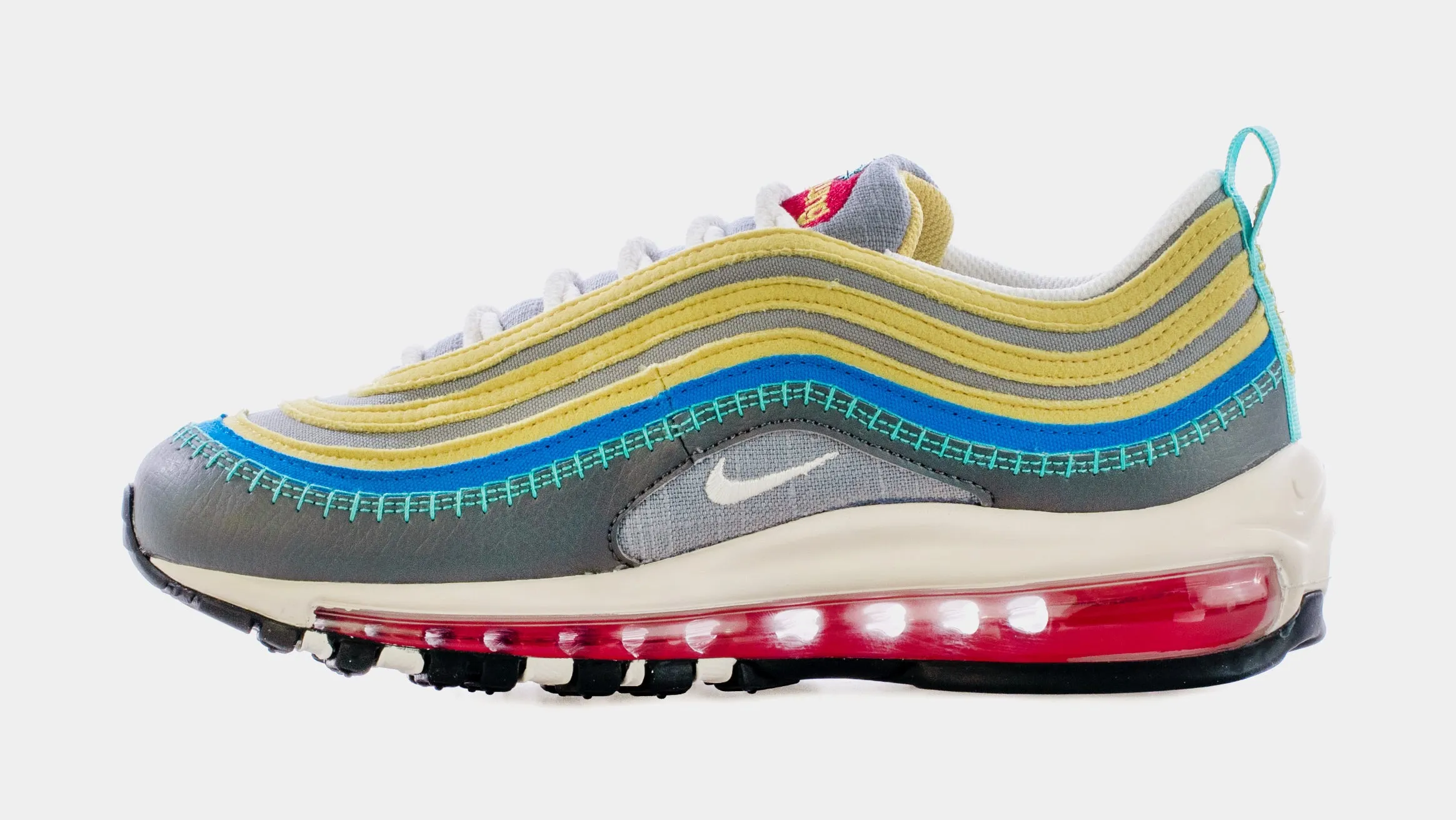 Air Max 97 SE Air Sprung Grade School Lifestyle Shoes (Grey/Multi)