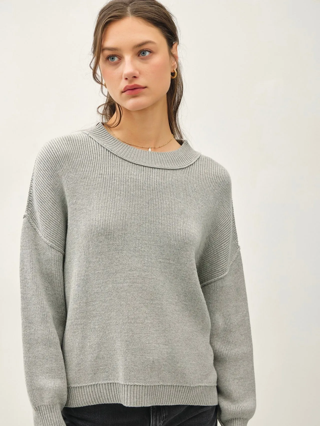 Alexa Ribbed Knit Sweater