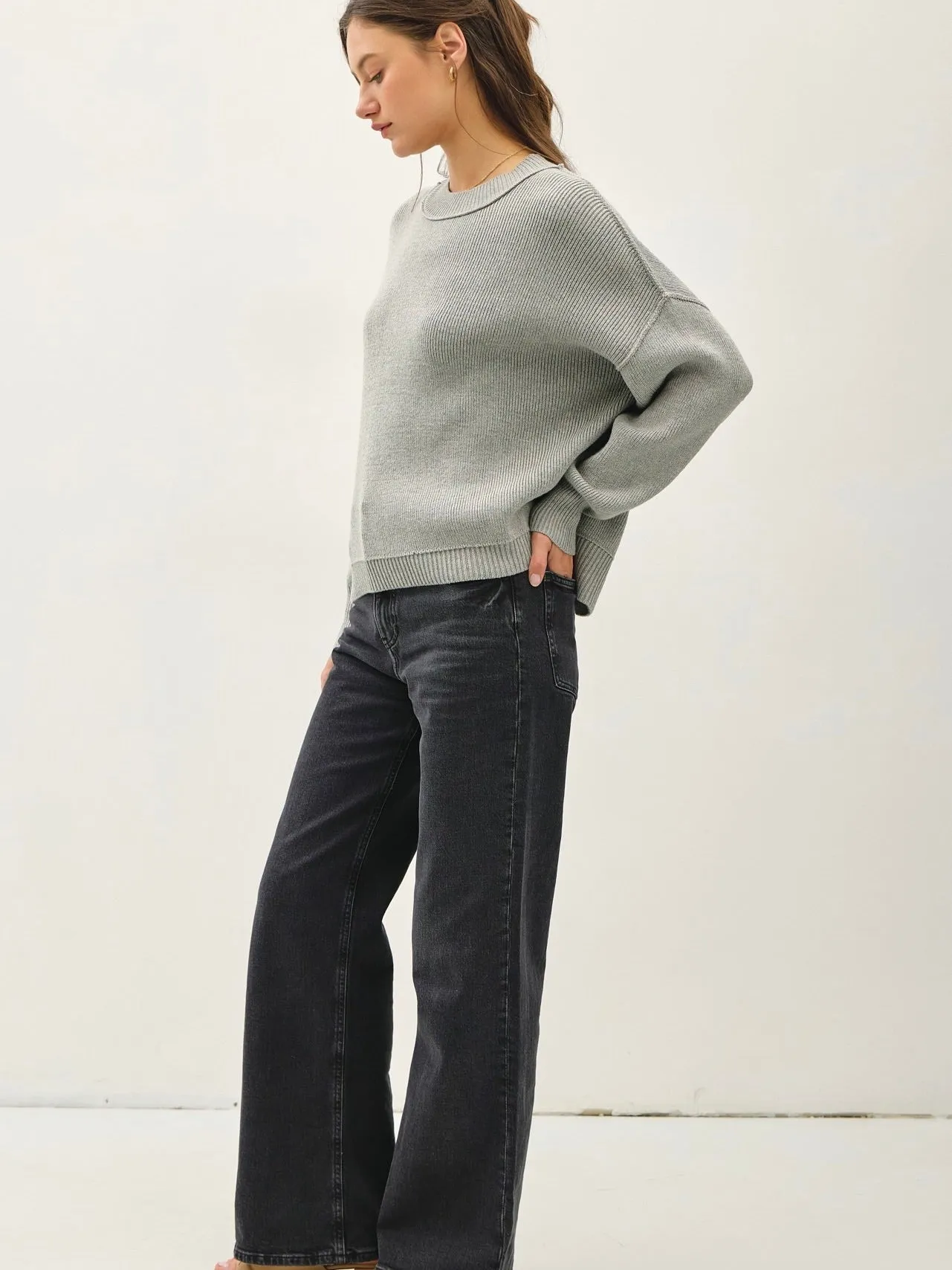 Alexa Ribbed Knit Sweater