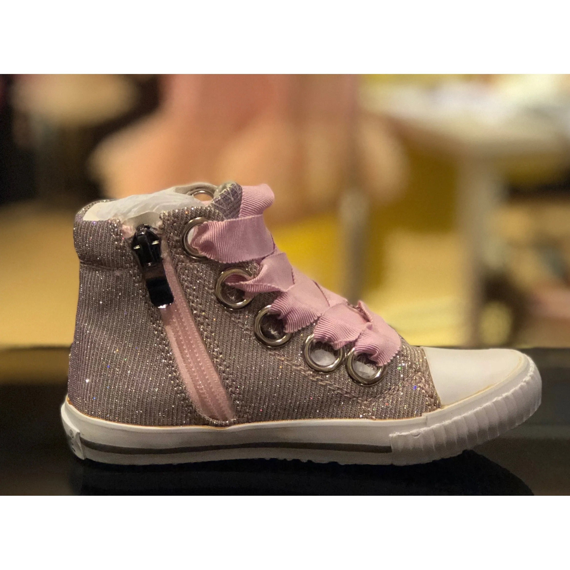 Amiana Pink Shimmer Sneaker