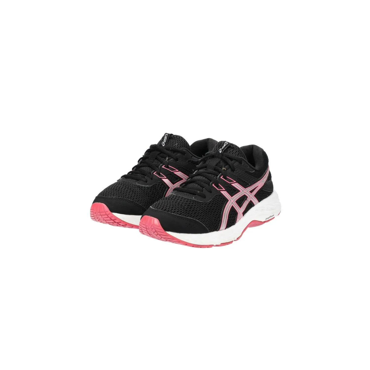 Asics Gel Contend 6 Running Sport Shoes Fabric Black Colour For Women