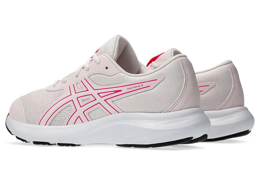 ASICS JUNIOR CONTEND 9 PALE PINK RUNNING SHOES