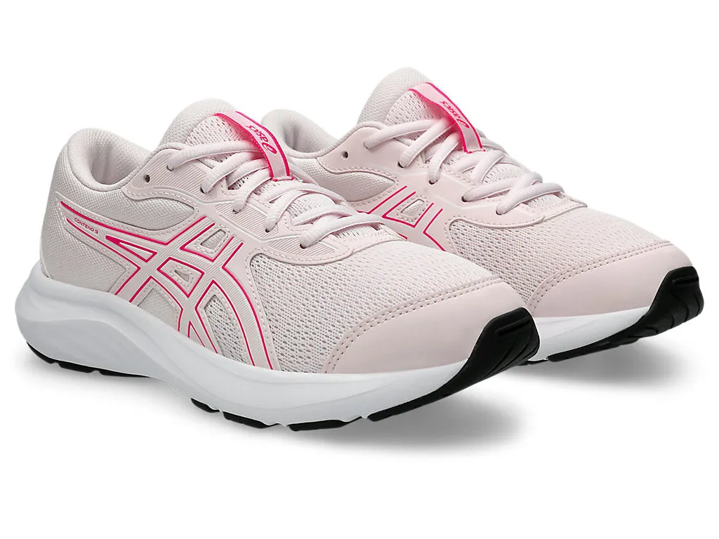 ASICS JUNIOR CONTEND 9 PALE PINK RUNNING SHOES