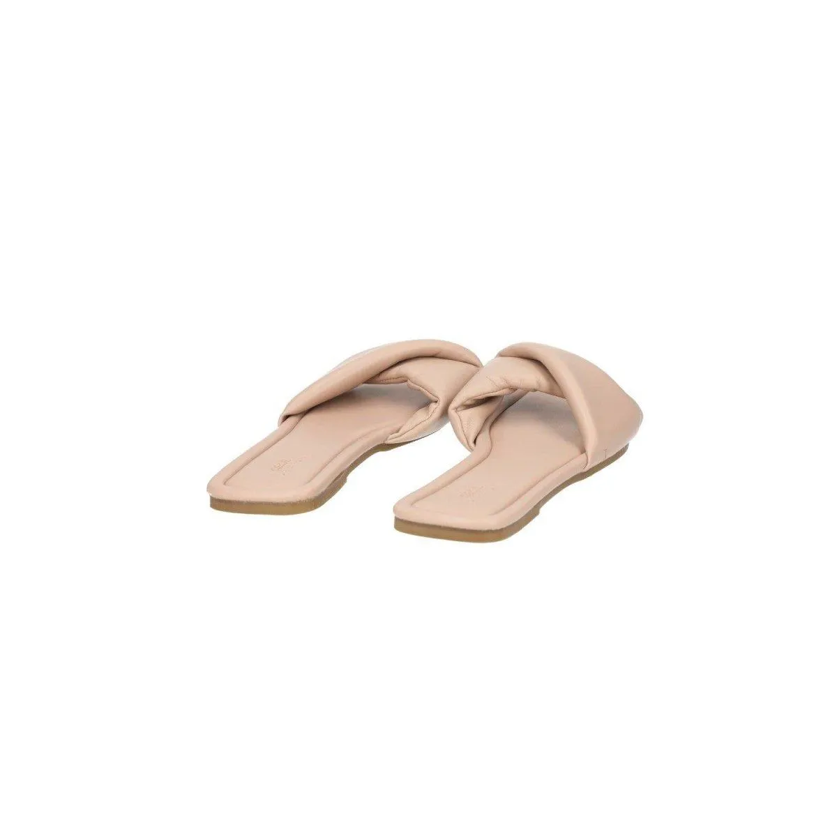 Asos Flat Sandals Leather Pink Colour For Women