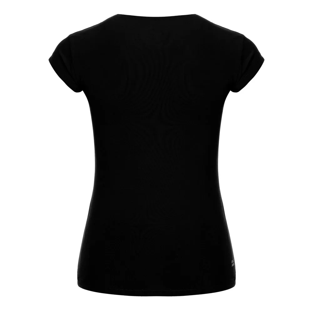 Bella 2.0 Tech V-Neck Tee (Women's) - Black