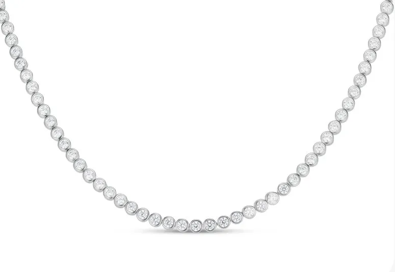 BEZEL TENNIS NECKLACE