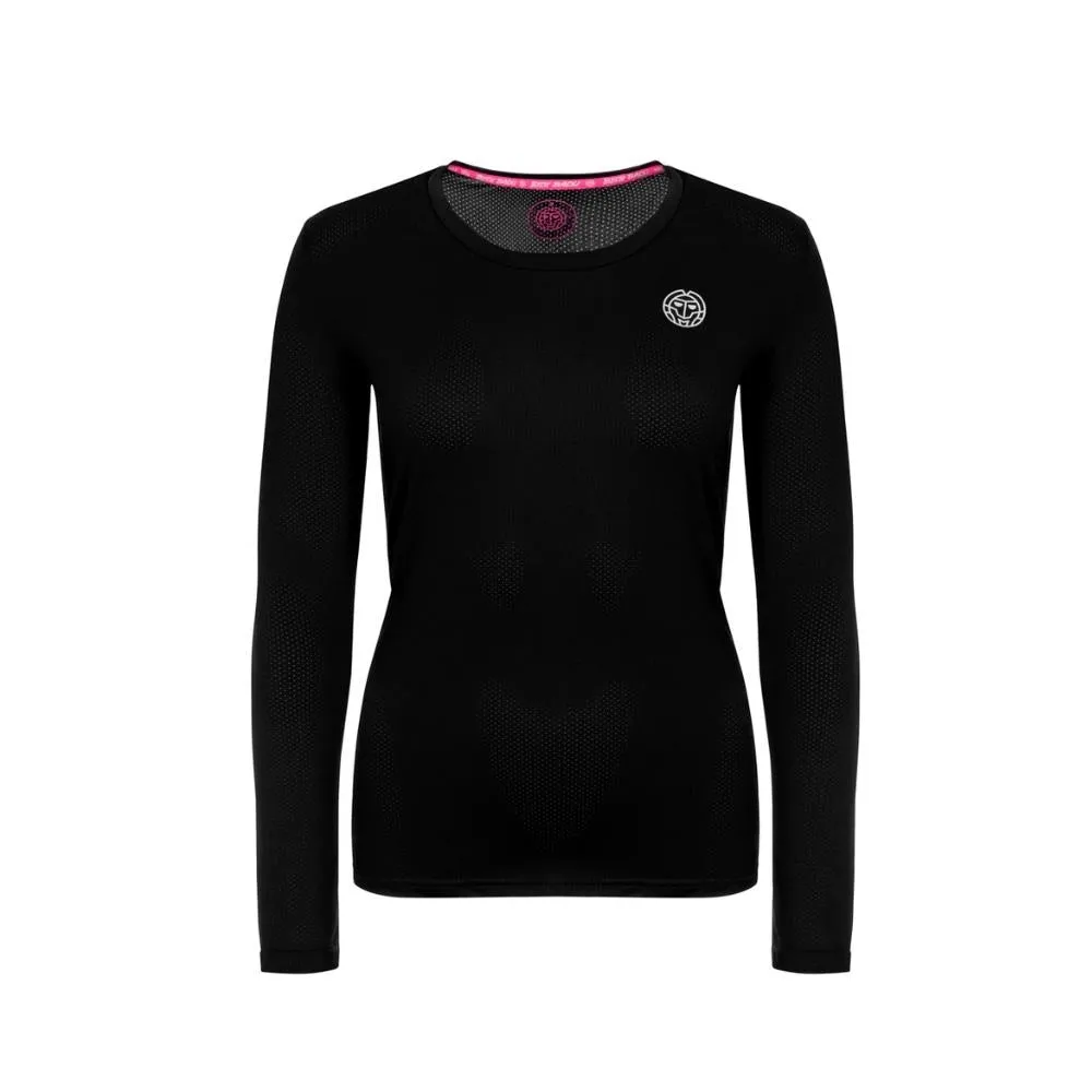 Bidi Badu Mina Tech Round-Neck Long-Sleeve (Girl's) - Black