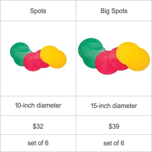 Big Spots 15" - Set of 6