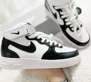 Black and White Custom Air Force 1