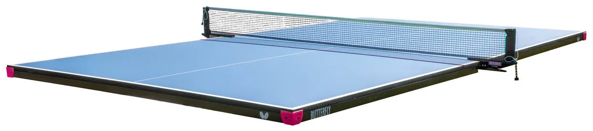 Butterfly Pool Table Blue Conversion Tennis Top