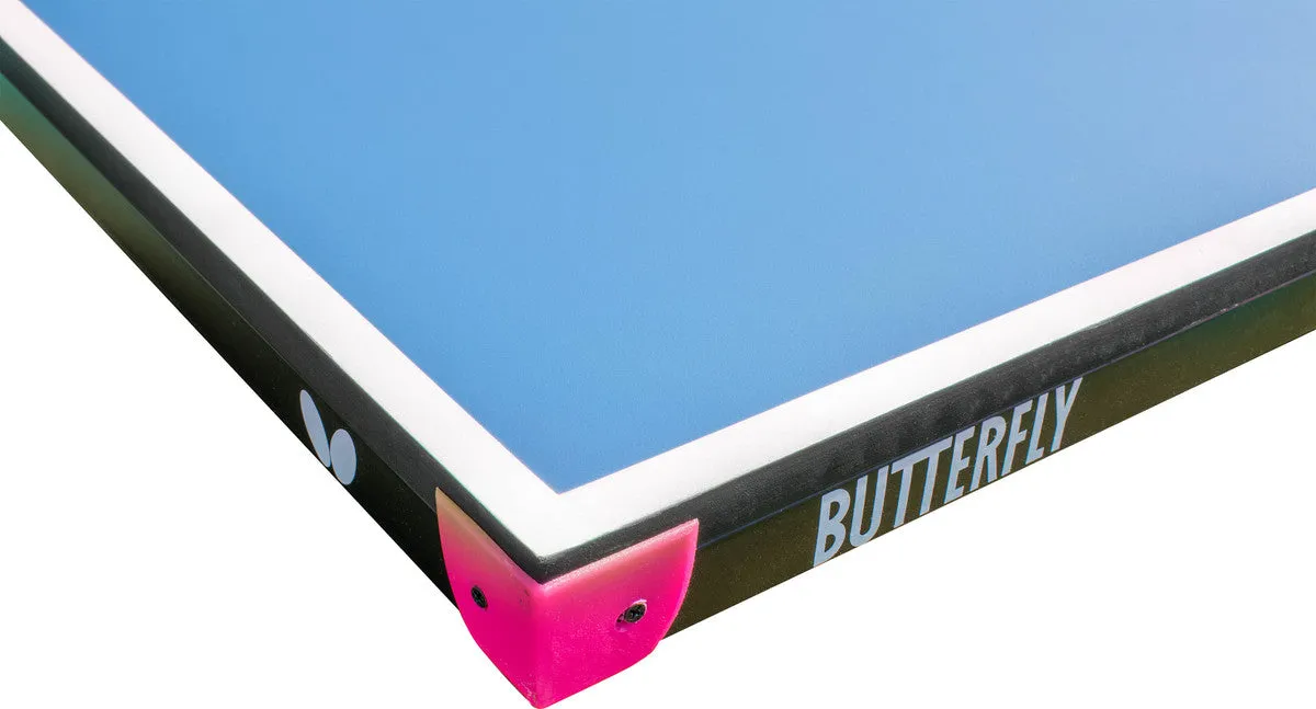 Butterfly Pool Table Blue Conversion Tennis Top