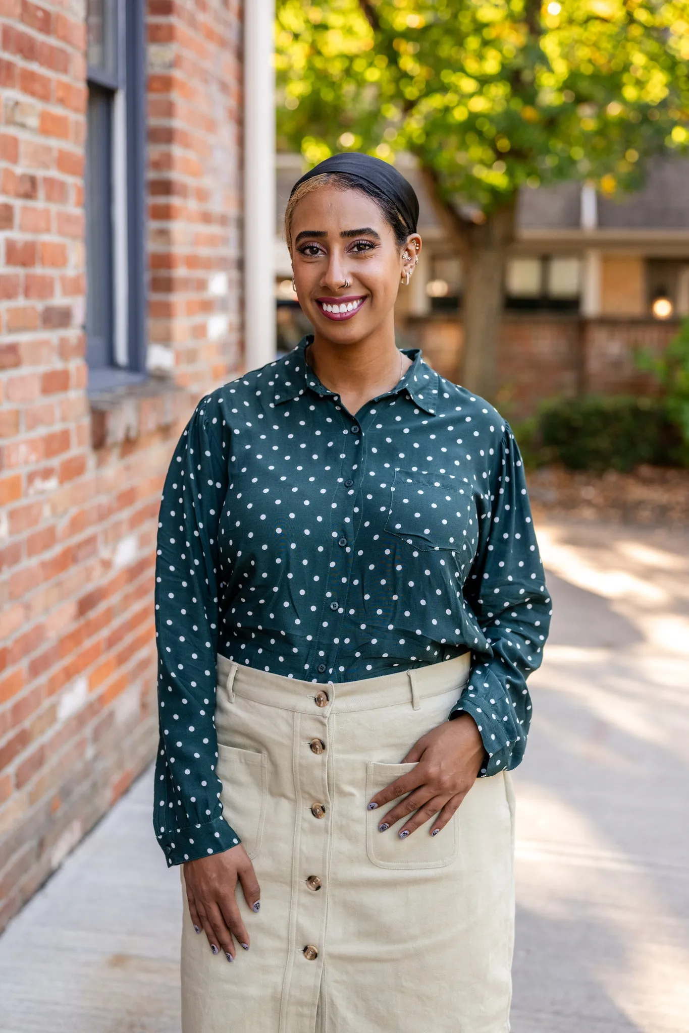 Button-Up Blouse