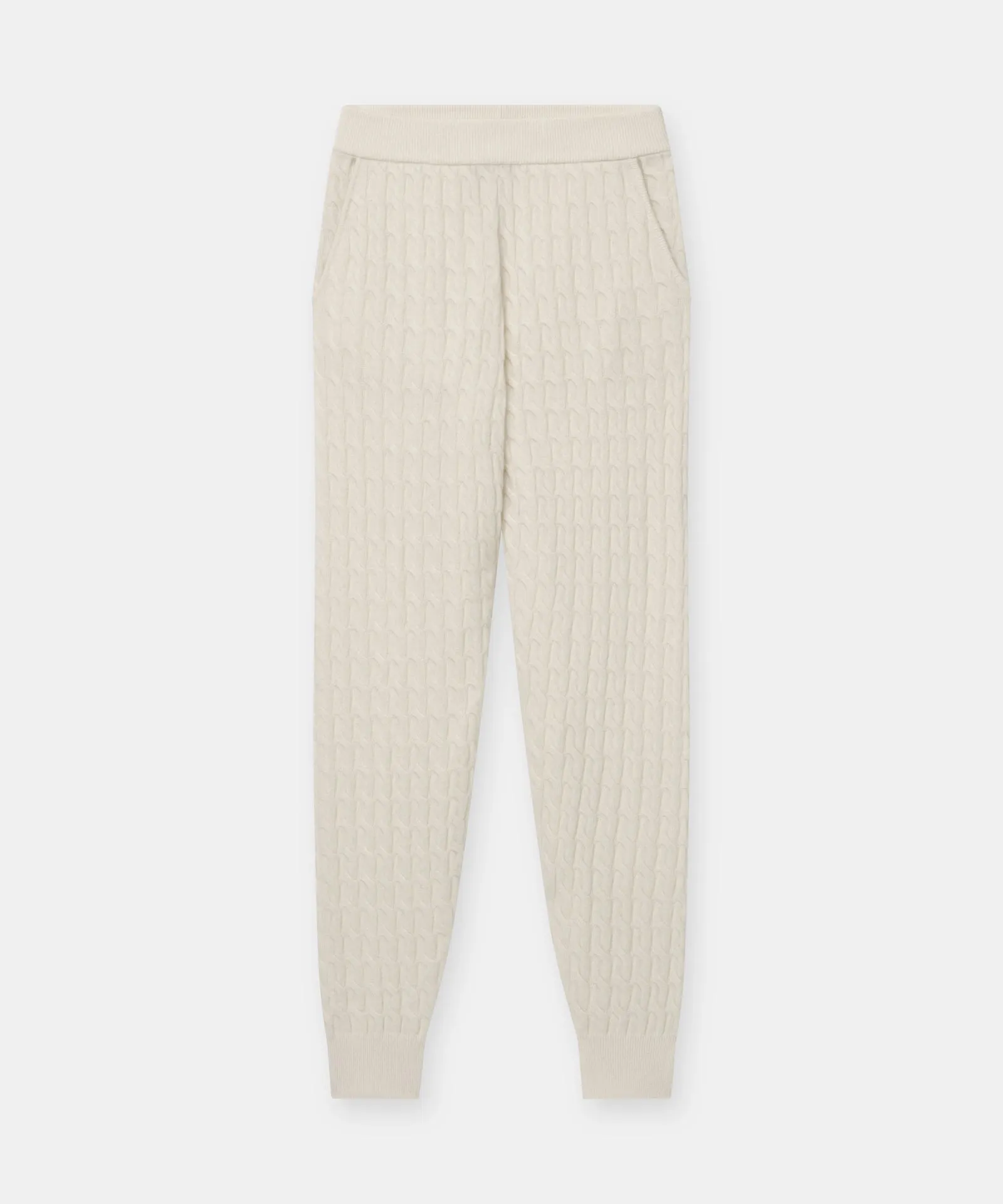 Cashmere Cable Knit Jogger