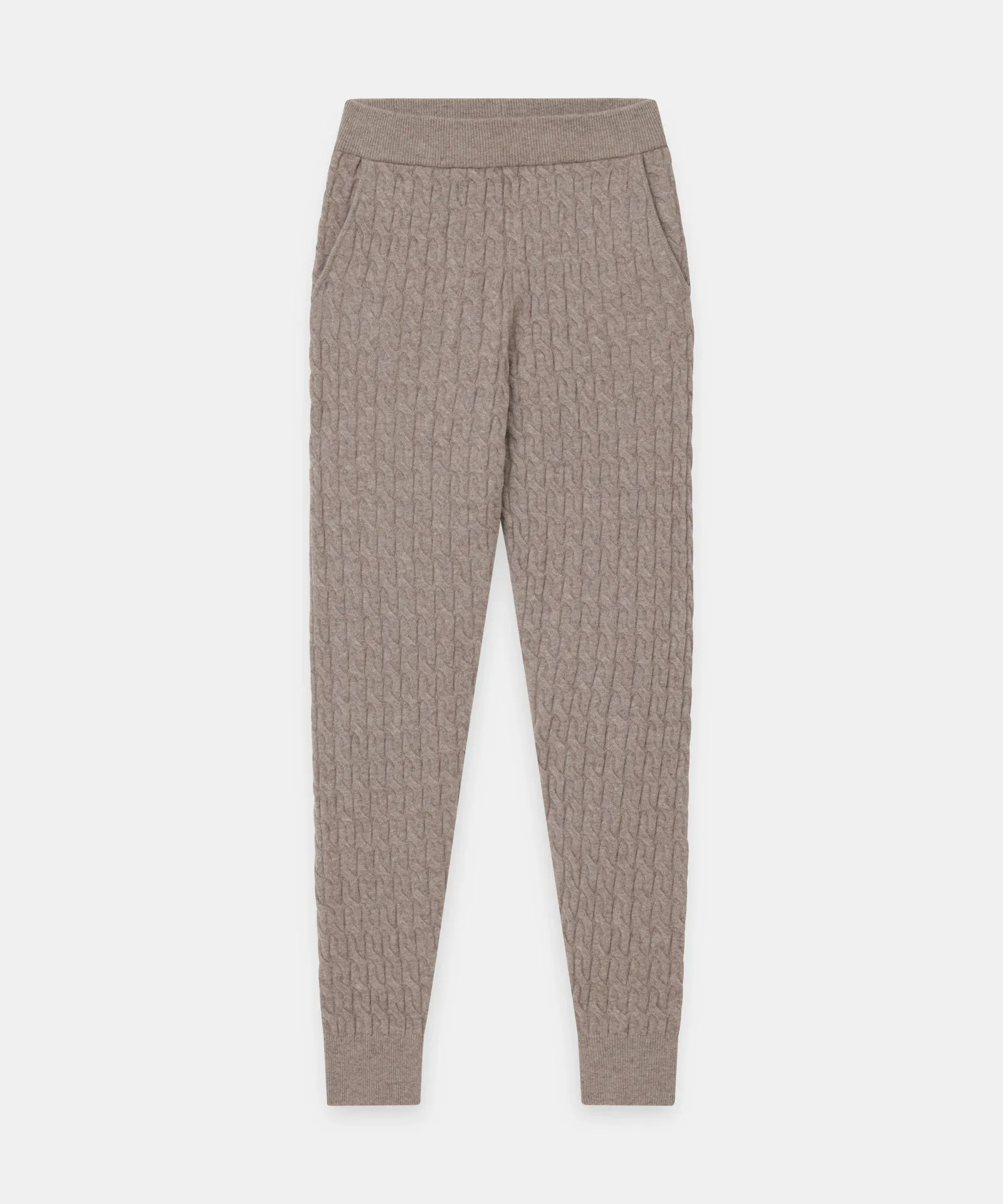 Cashmere Cable Knit Jogger