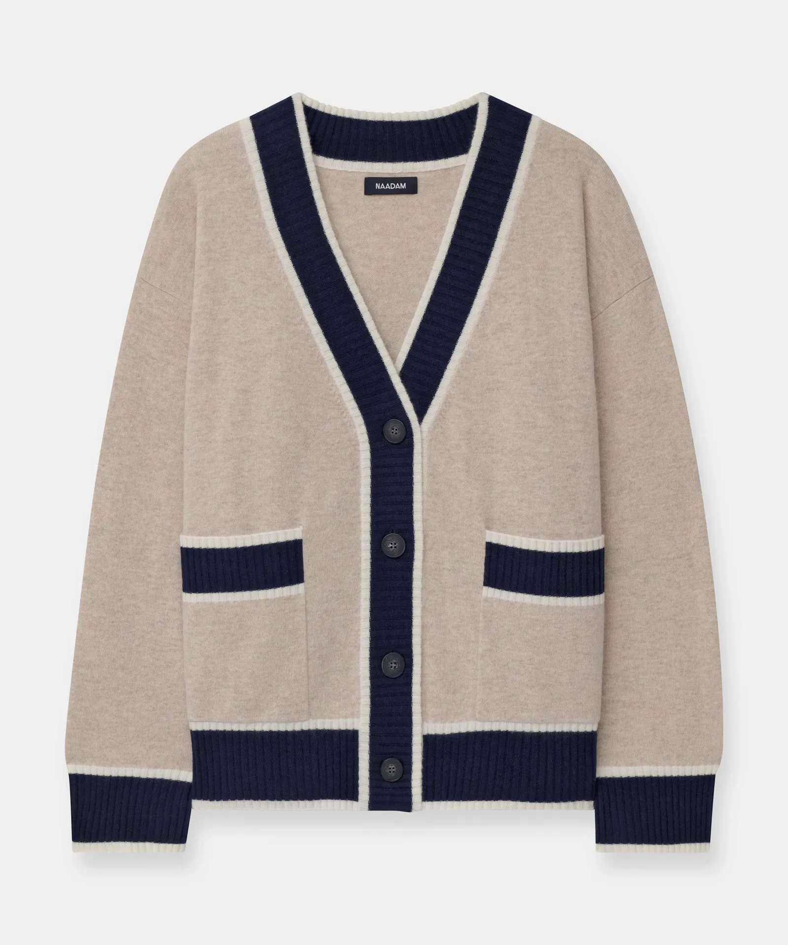 Cashmere Varsity Cardigan