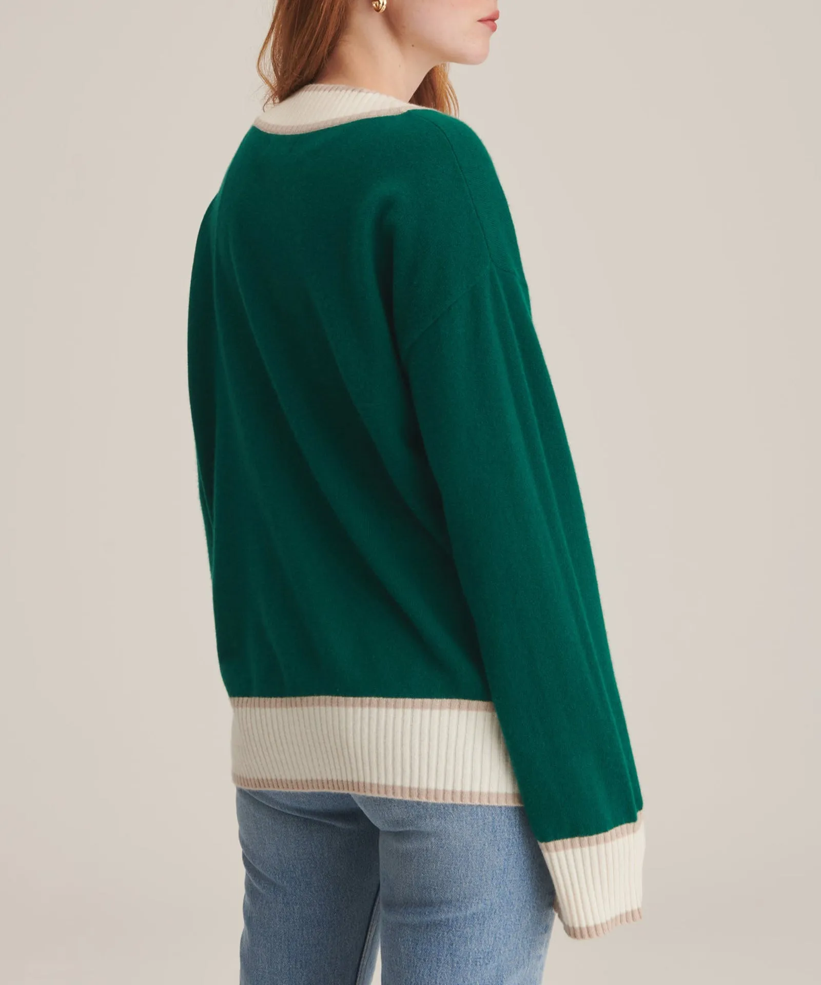 Cashmere Varsity Cardigan