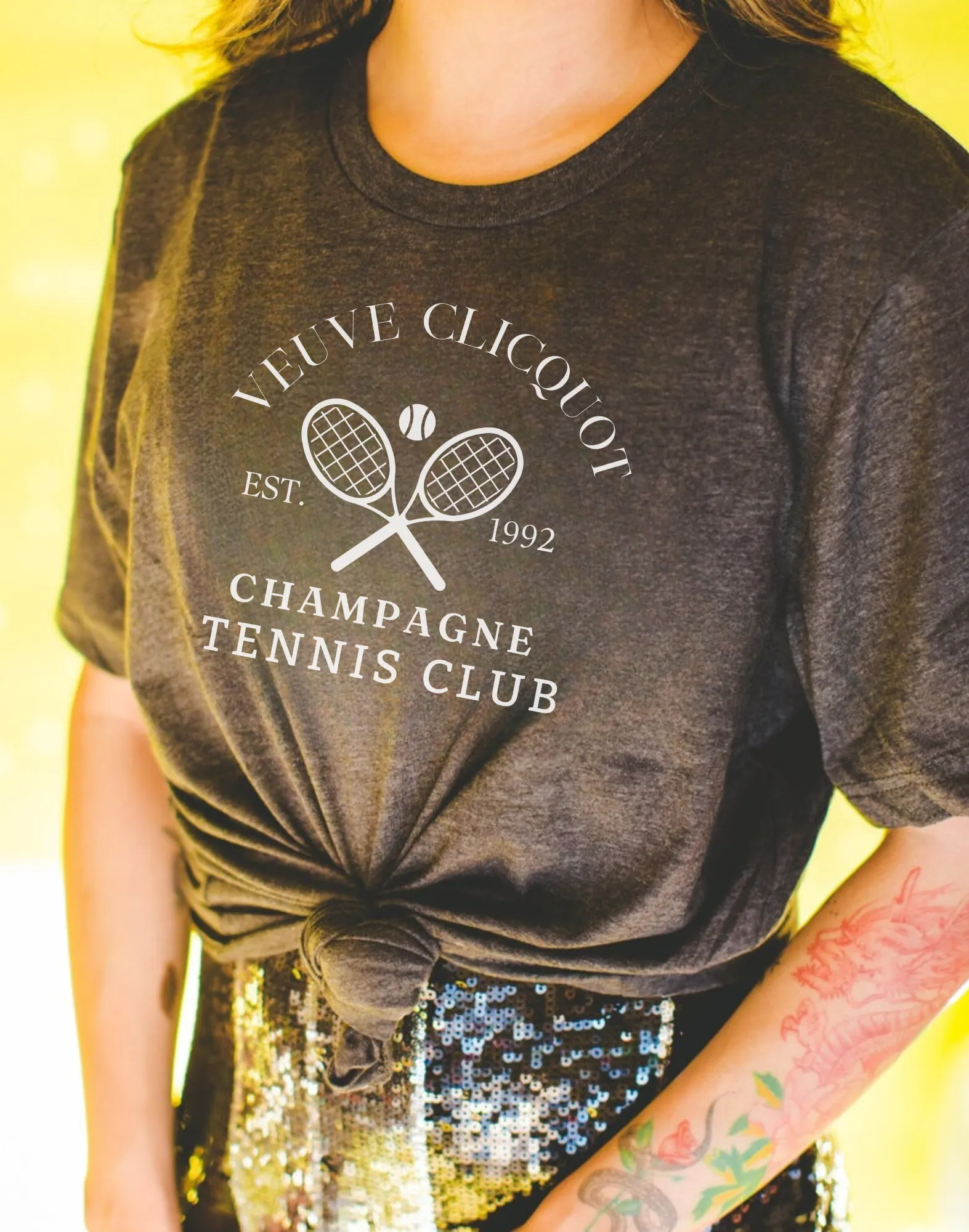 Champagne Tennis Shirt | Cute Tennis Outfit for Women