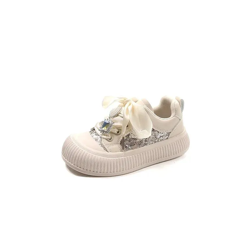 Children's Casual Shoes - Sequins Patchwork Sneakers - TSS222