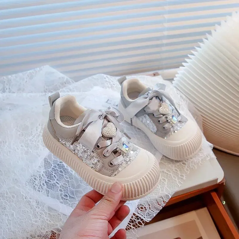 Children's Casual Shoes - Sequins Patchwork Sneakers - TSS222