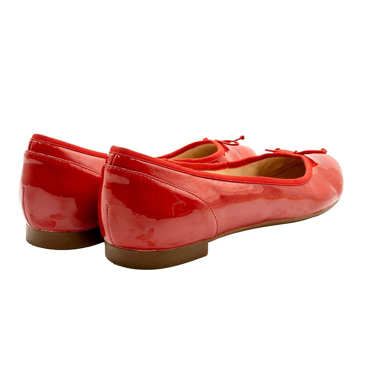 Clarks Collection Soft Cushion Ballerinas Patent Leather Red Colour For Women