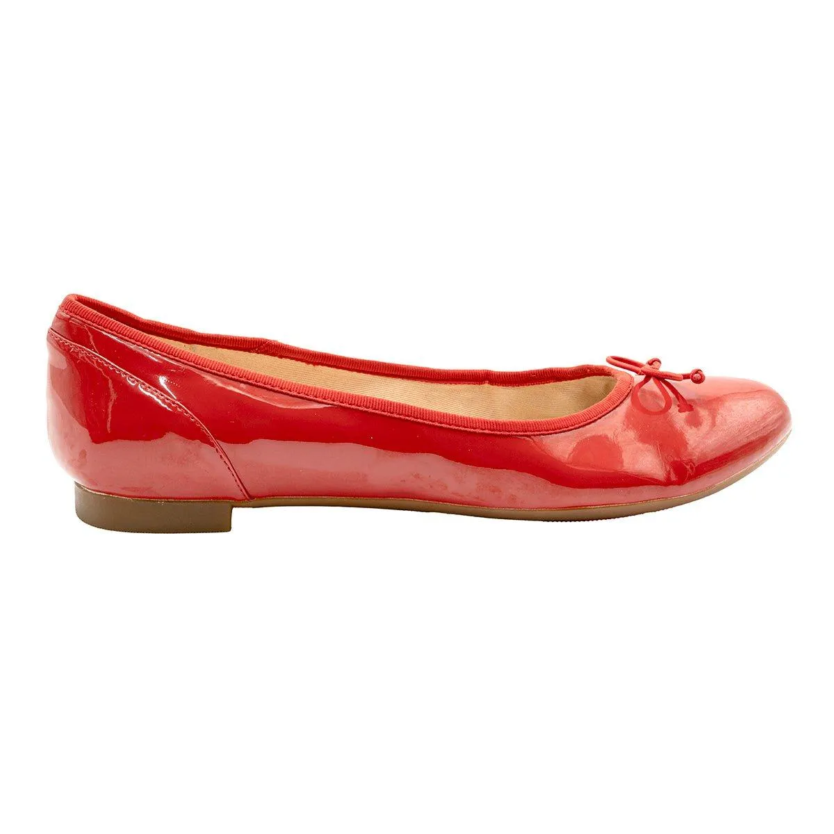 Clarks Collection Soft Cushion Ballerinas Patent Leather Red Colour For Women