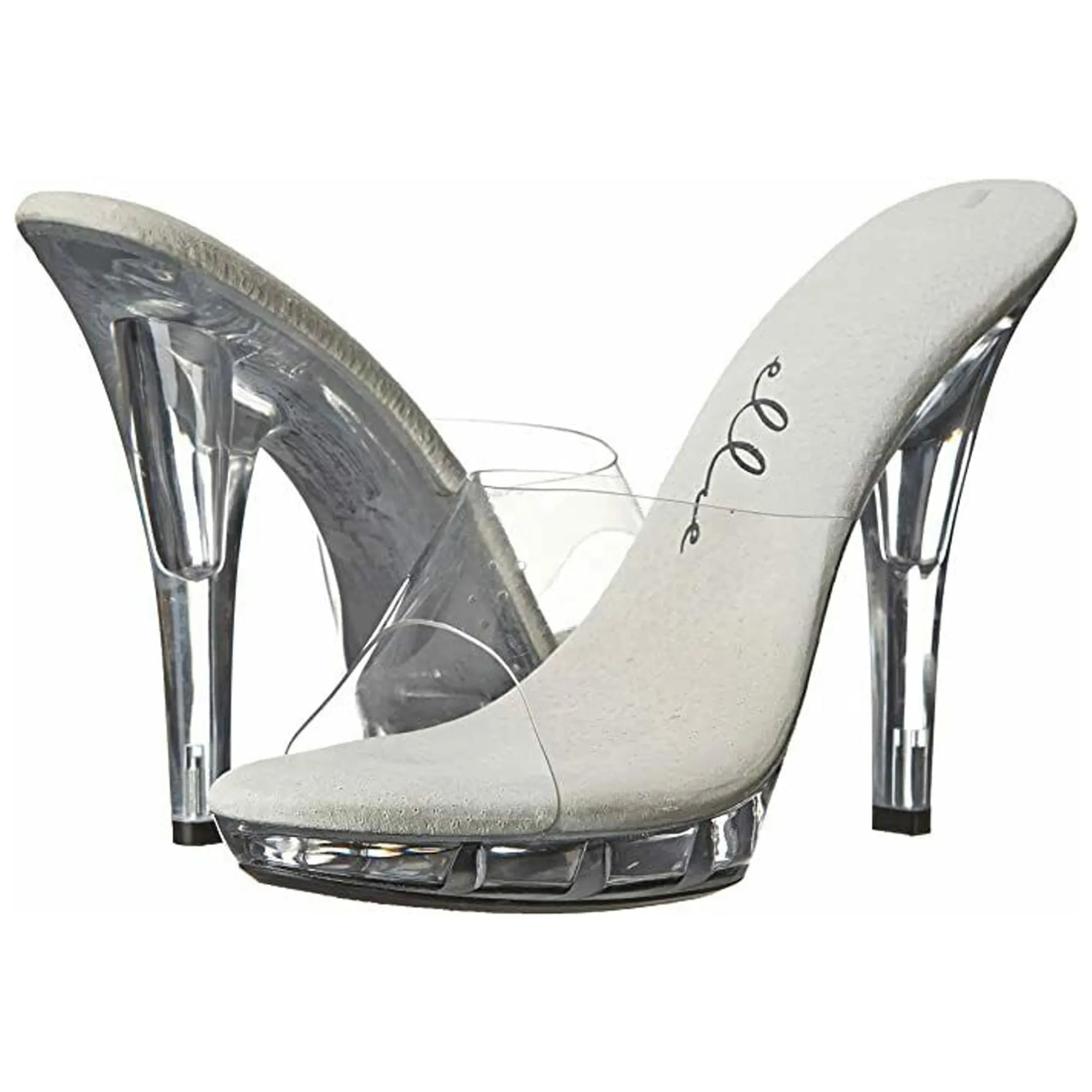 Clear 5" Vanity Women's Costume Heels