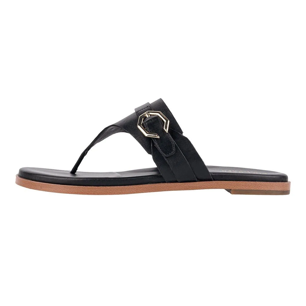 Cole Haan Grand 360 Felicity Sandals Flip Flops Leather Black Colour For Women