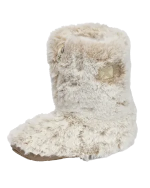 Cole Luxury Faux Fur Slipper Boots in Ferret