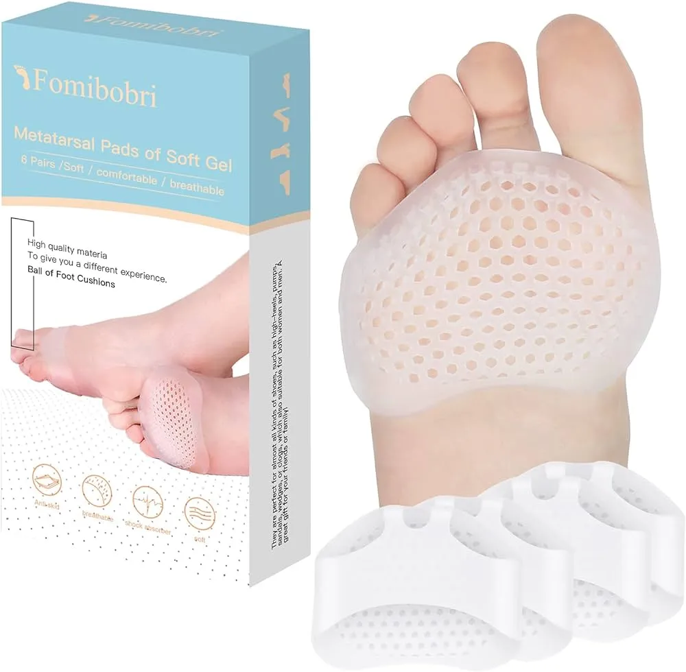 Comfortable Practical Durable Forefoot Cushion Metatarsal Pads Pain Relief Silicone Gel Bunion Protector 1Pair