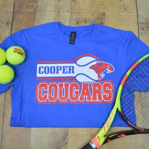 Cooper Cougars - Tennis T-Shirt