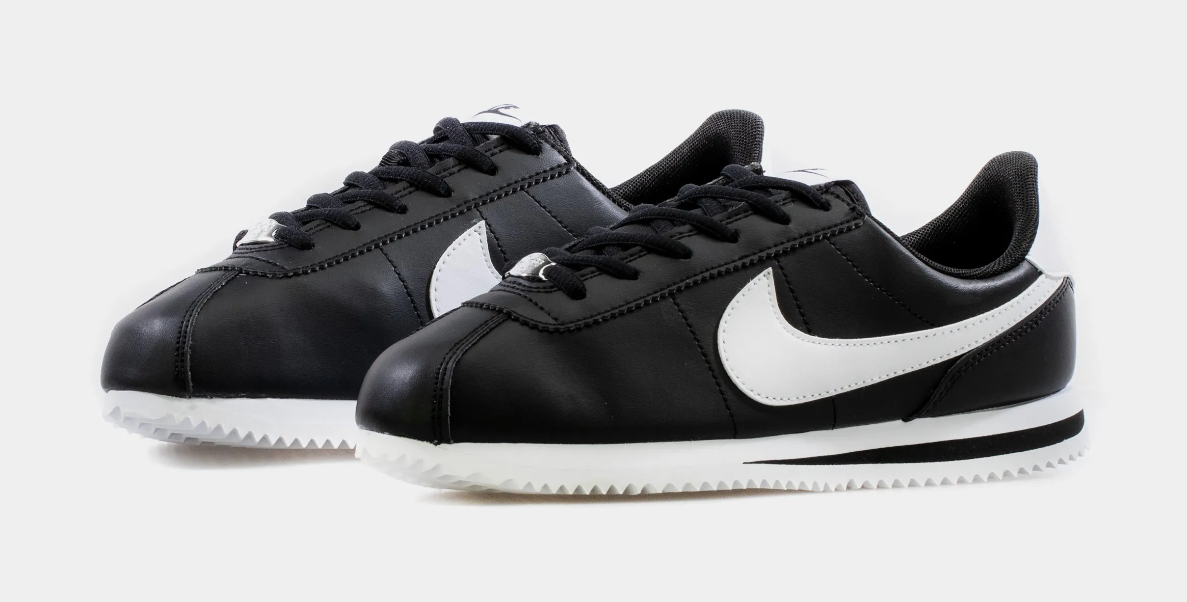 Cortez Basic SL Grade School Lifestyle Shoe (Black/White)