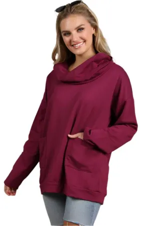 Cowl Neck Tunic with Pockets