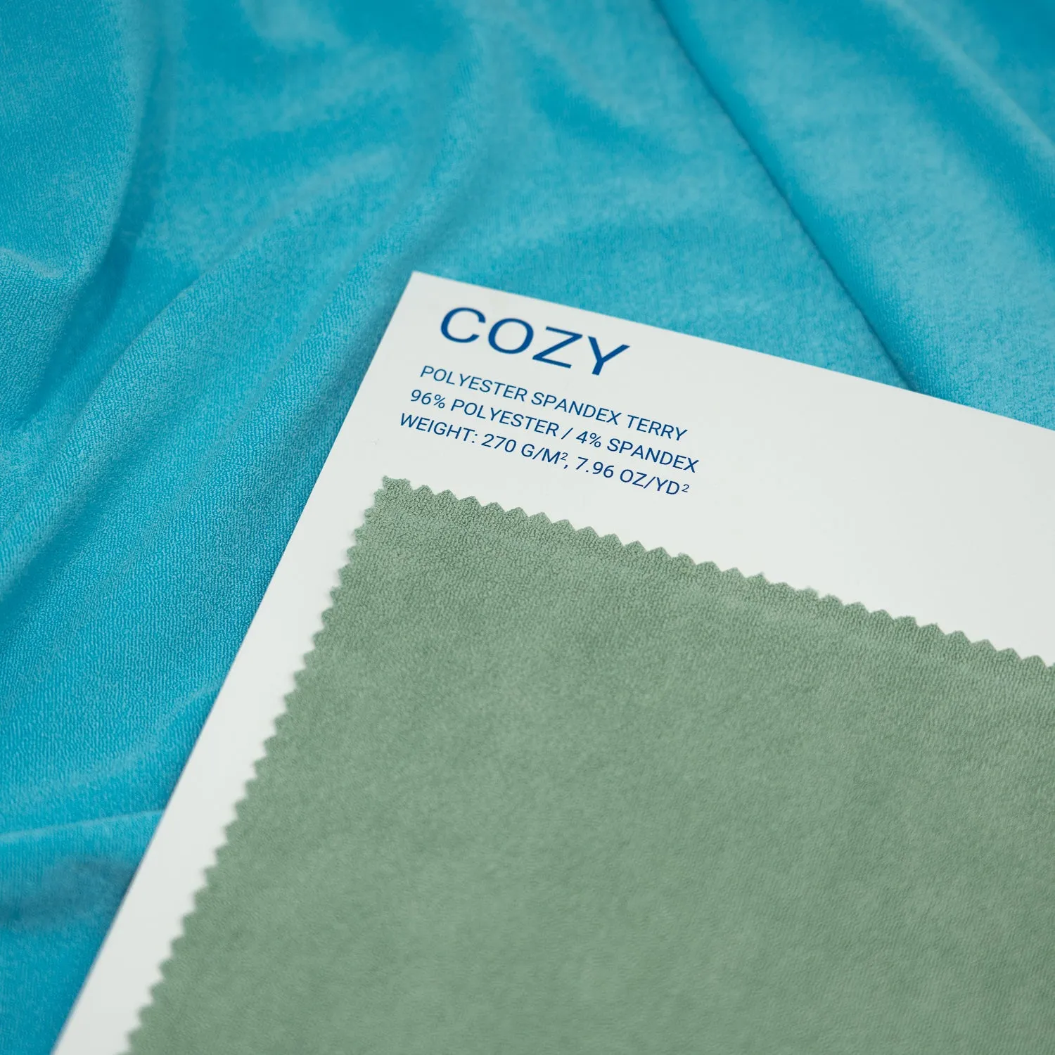 Cozy Polyester Spandex Terry Color Card | Blue Moon Fabrics