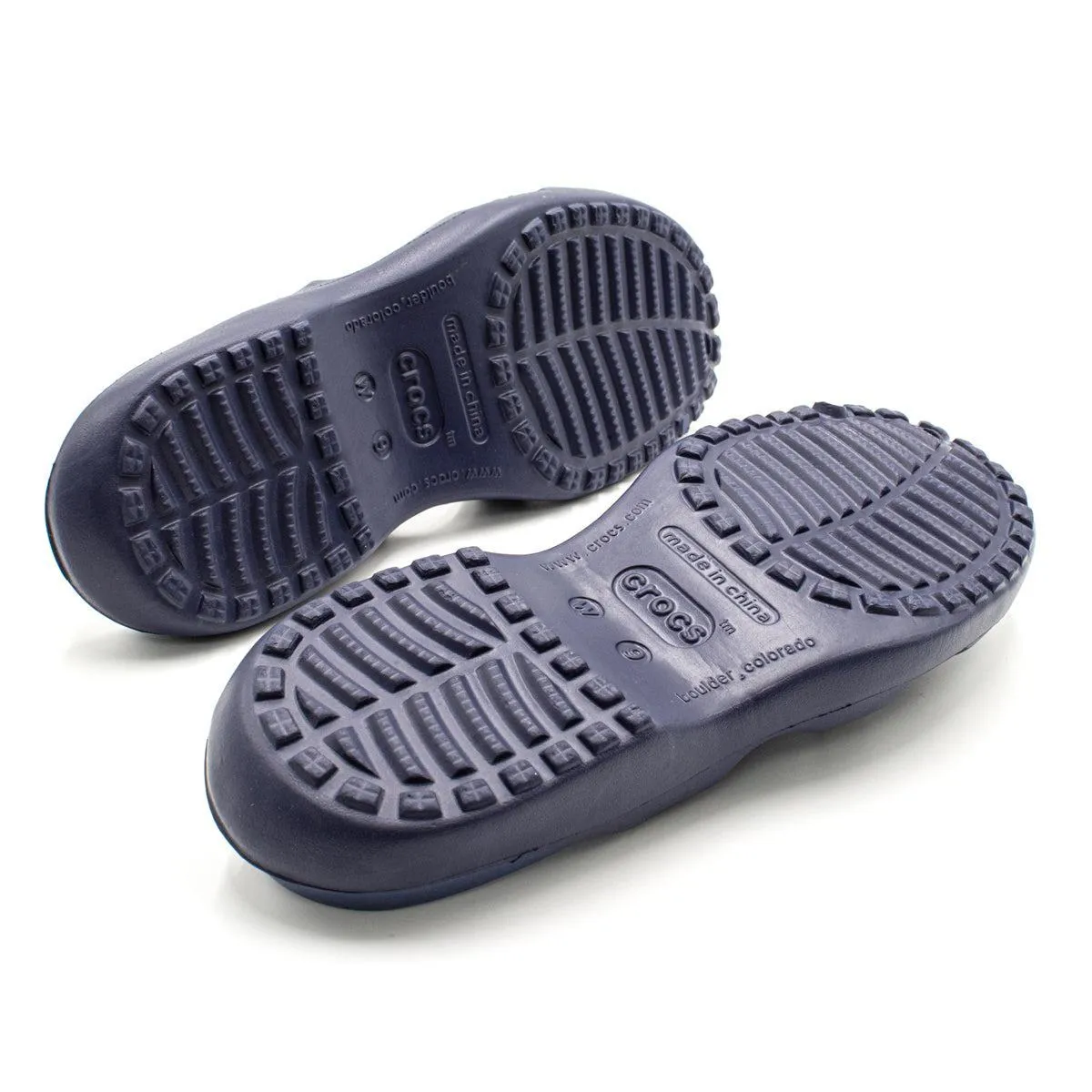 Crocs Meleen Strap Flat Sandals Rubber Blue Colour For Women