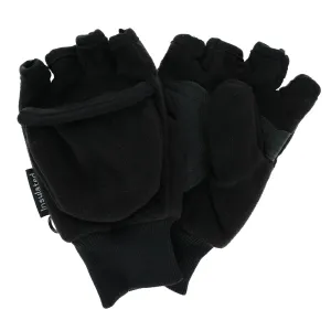 CTM® Kids' and Teens' Fleece Convertible Fingerless Winter Mitten / Gloves